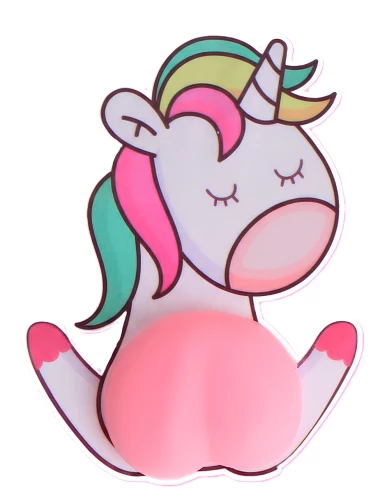 Stress Relief Sticker - Butt. Unicorn