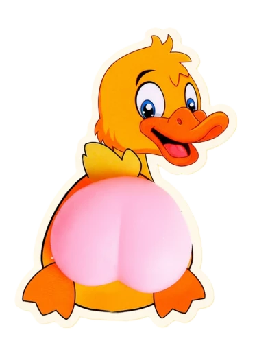 Stress Relief Sticker - Duck Bottom
