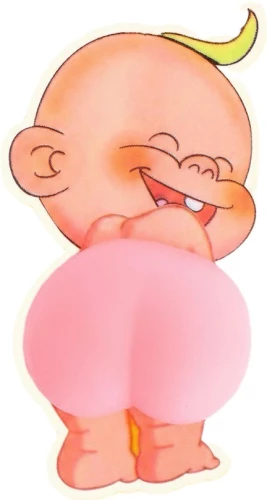 Stress Relief Sticker - Butt. Baby