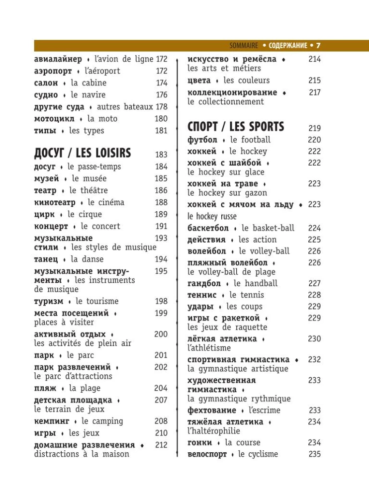 Französisch-russisches visuelles Wörterbuch