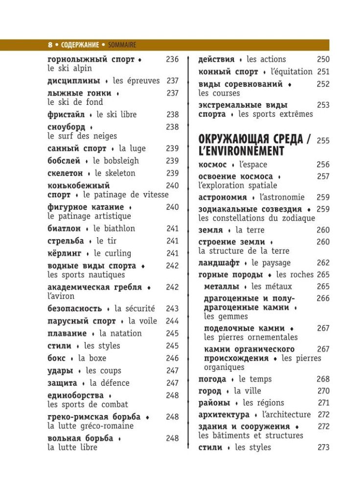 Französisch-russisches visuelles Wörterbuch