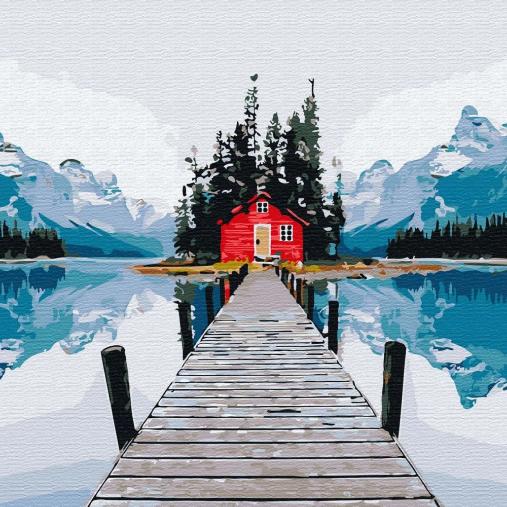 Paint by Numbers - House in the Mountains