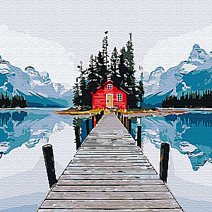 Paint by Numbers - House in the Mountains