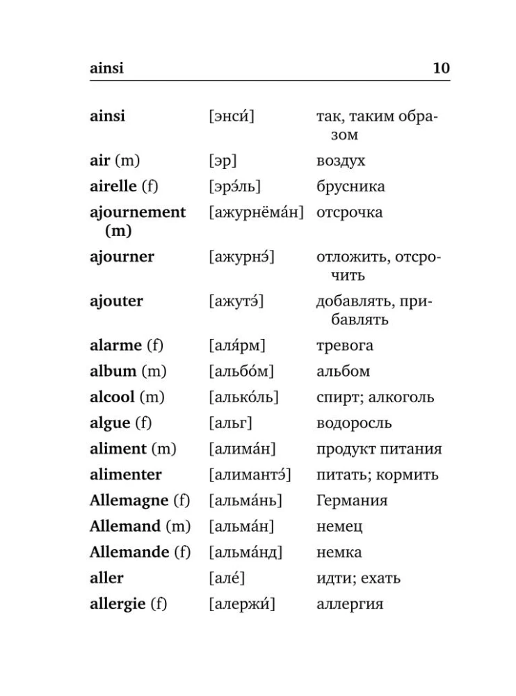 Французско-русский русско-французский словарь с произношением