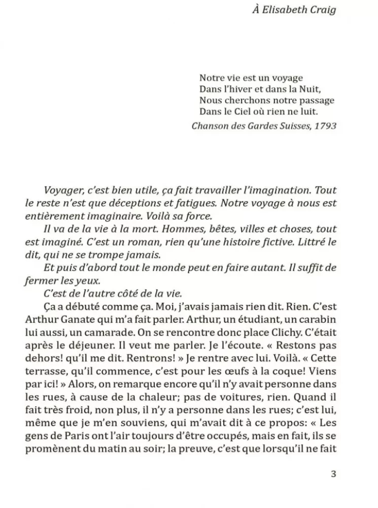 Reise ans Ende der Nacht / Voyage au Bout de la Nuit