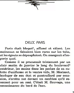 Novellen / Nouvelles