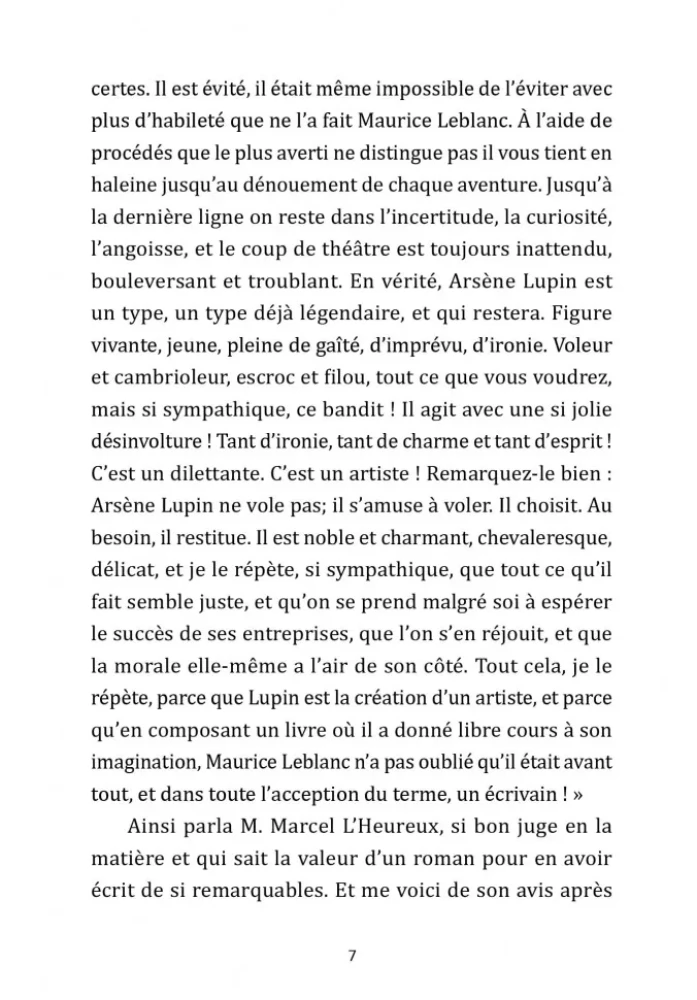 Arsène Lupin, Gentleman-Cambrioleur