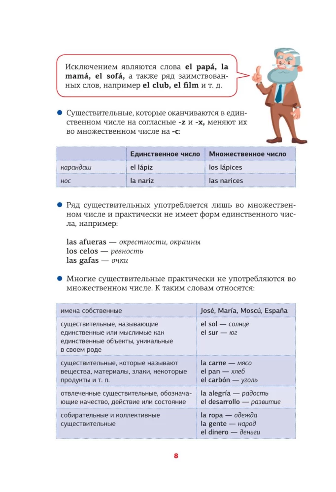 Spanische Grammatik in Grafiken und Tabellen