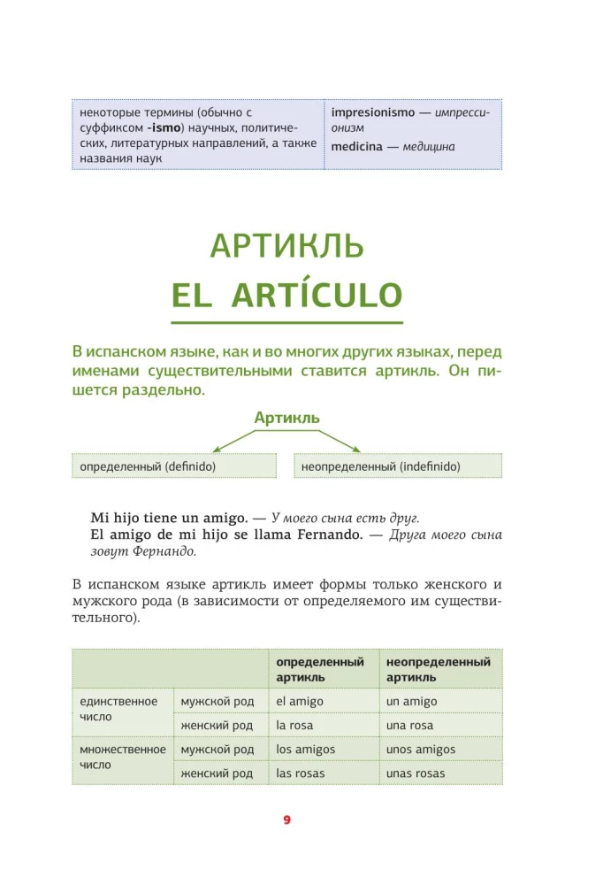 Spanische Grammatik in Grafiken und Tabellen