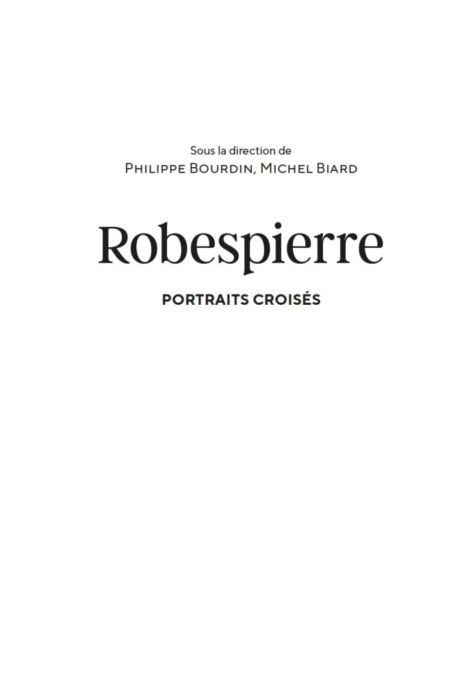 Robespierre. Portrait Against the Background of the Guillotine