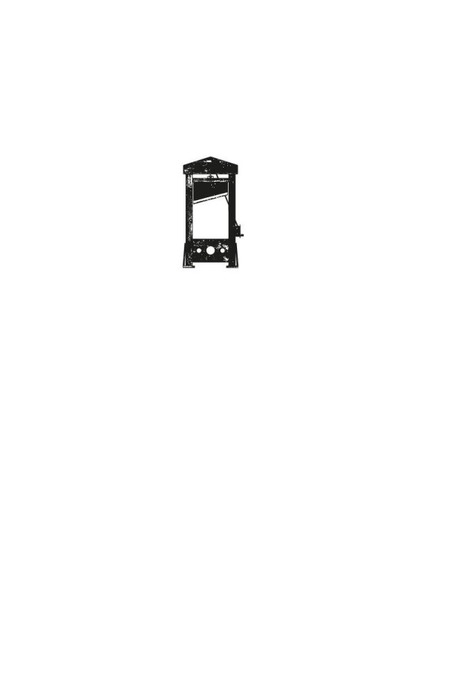 Robespierre. Portrait Against the Background of the Guillotine