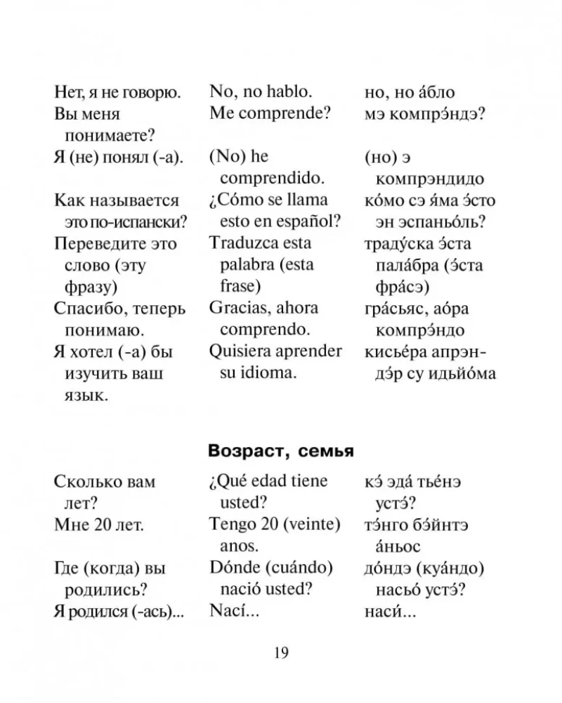Russisch-spanisches Gesprächslexikon