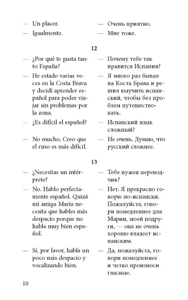 Vestluskeel hispaania keeles dialoogides