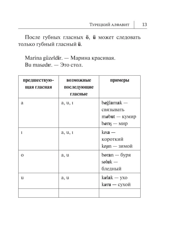 All the Rules of the Turkish Language in Diagrams and Tables