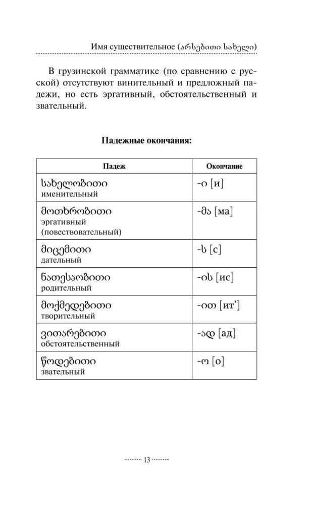 Georgische Grammatik ohne Nachhilfe. Alle Schwierigkeiten in einfachen Diagrammen