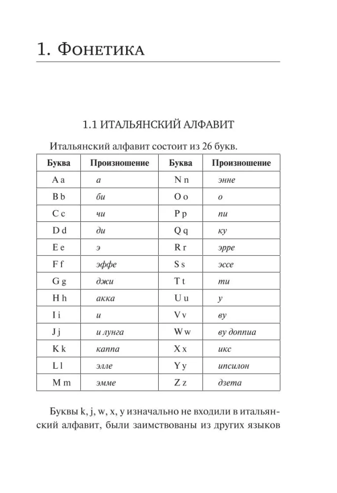 Все правила итальянского языка в схемах и таблицах