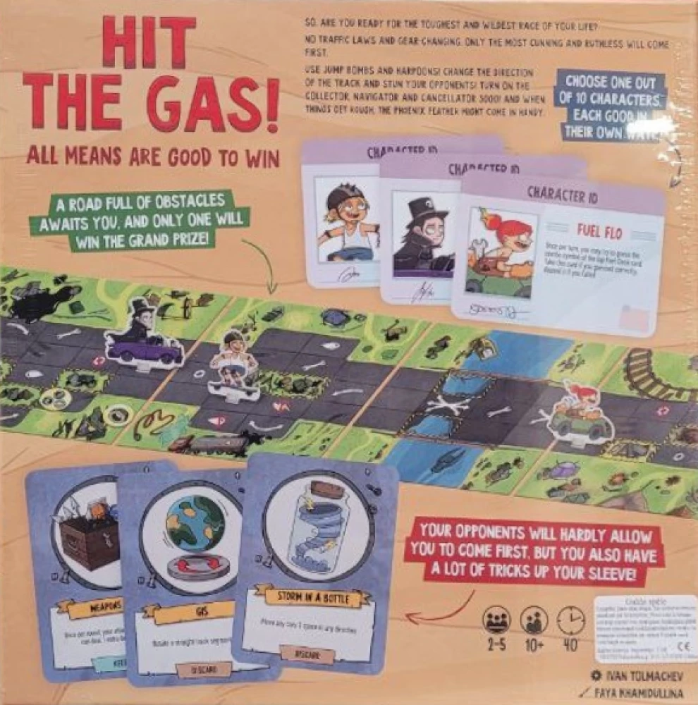 Настольная игра - Hit the gas! (на английском языке)