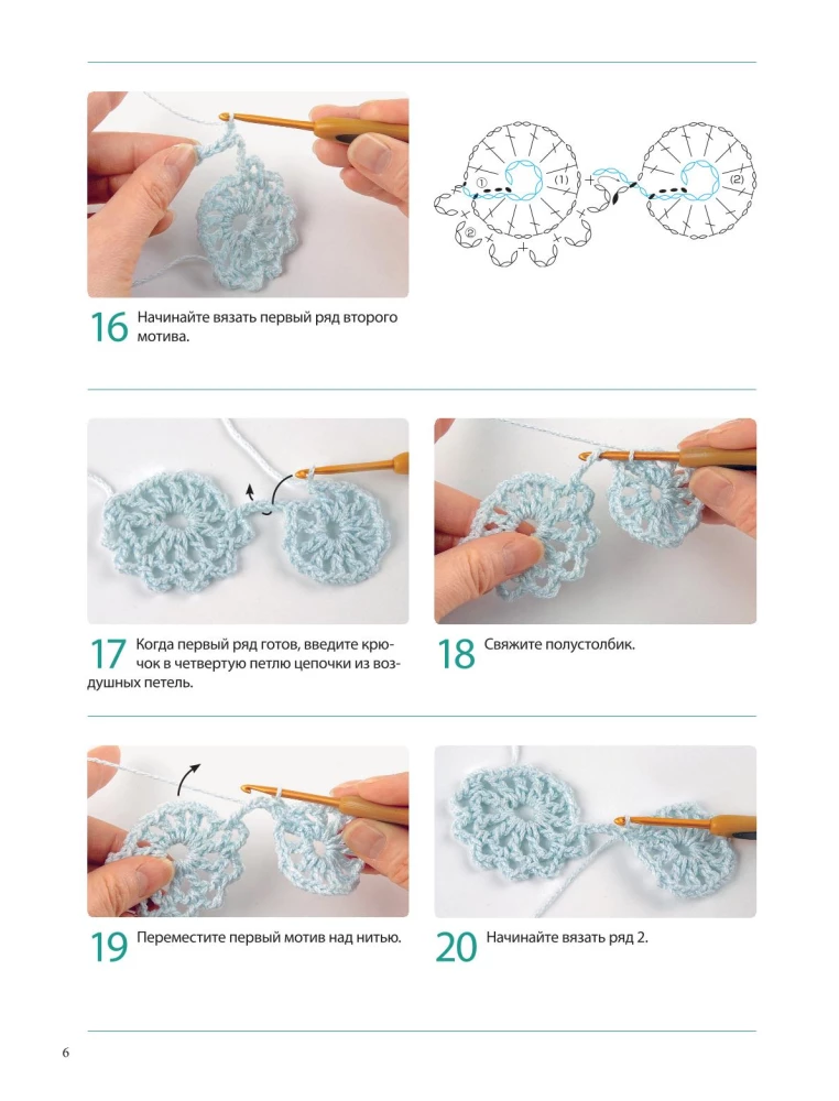 Japanisches kontinuierliches Häkeln. 60 effektvolle Motive und 5 schöne Projekte