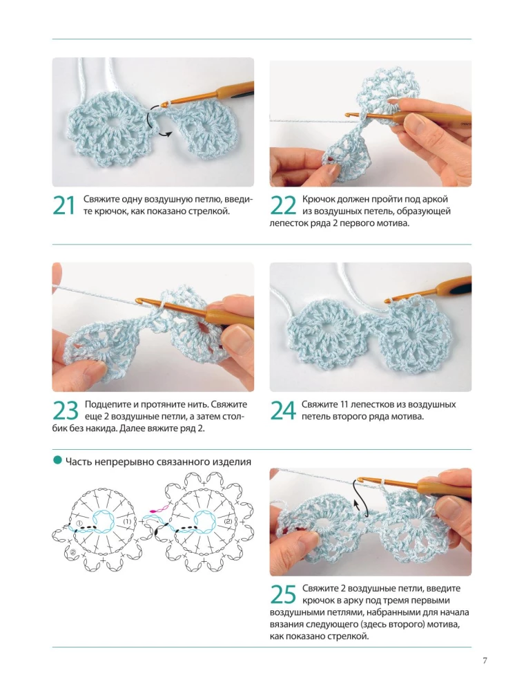 Japanisches kontinuierliches Häkeln. 60 effektvolle Motive und 5 schöne Projekte