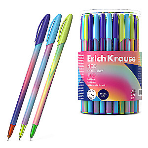 Ballpoint pen - Neo Stick Cool Ray, blue, assorted