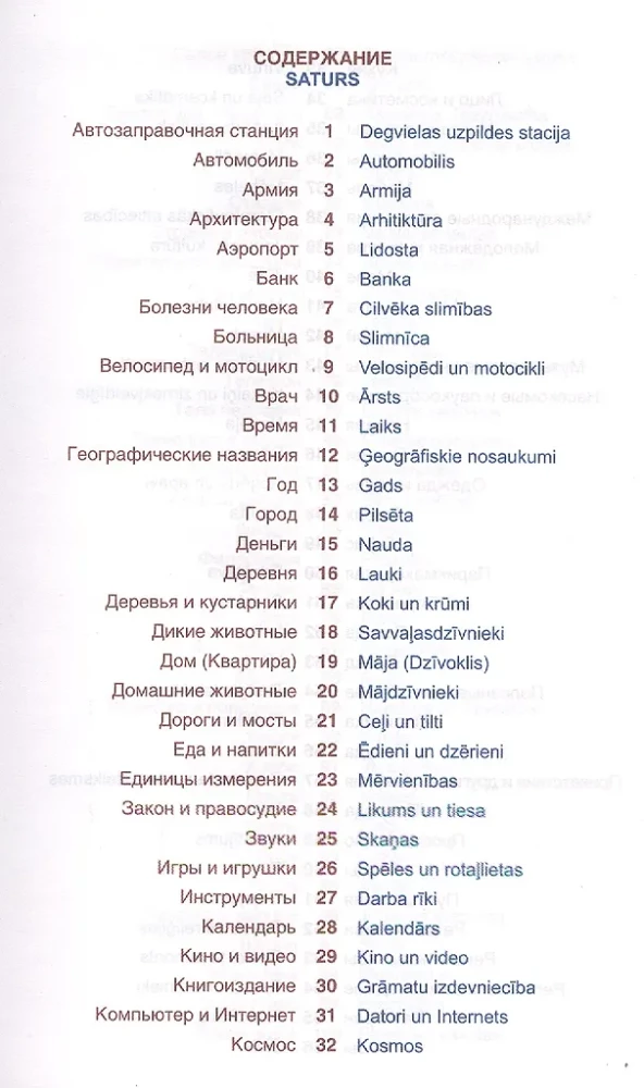 Lettische Sprache. Thematisches Wörterbuch