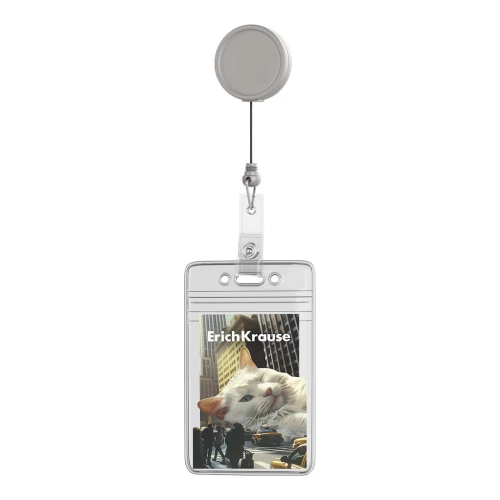 Vertical Badge with Retractor - Big City Cats