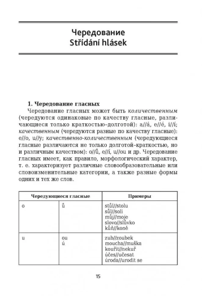 Tšehhi grammatika tabelites ja skeemides