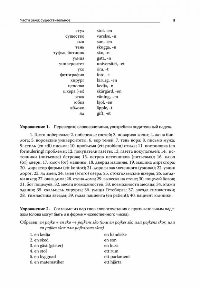 Современный шведский язык. Сборник упражнений к базовому курсу