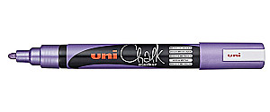 Chalk Marker Uni PWE-5M, 2.5 mm, bullet tip, violet metallic