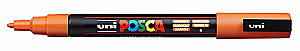 UNI "POSCA" PC-3M žymeklis, 0,9-1,3 mm, rutulinis antgalis, №4 oranžinė spalva