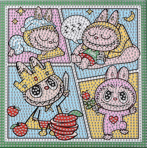 Dimanta mozaīka - Zubastiks, 20x20, pilna izlikšana