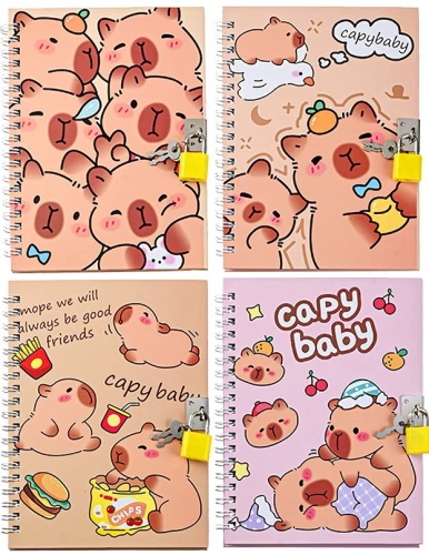 Bloks ar atslēgu - Capybara, 45 lapas