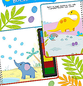 Fingerfarbenmalbuch. Tiere