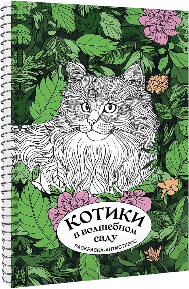 Kätzchen im magischen Garten. Ausmalbuch - Anti-Stress