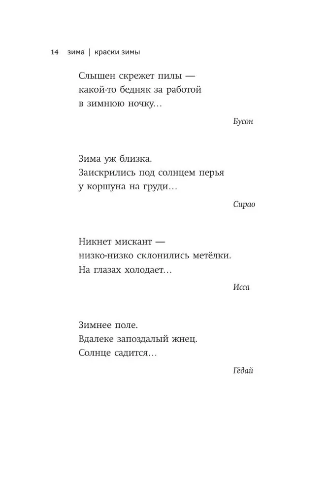 Žiema. Haiku