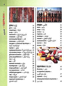 Arabic-Russian Visual Dictionary with Transcription