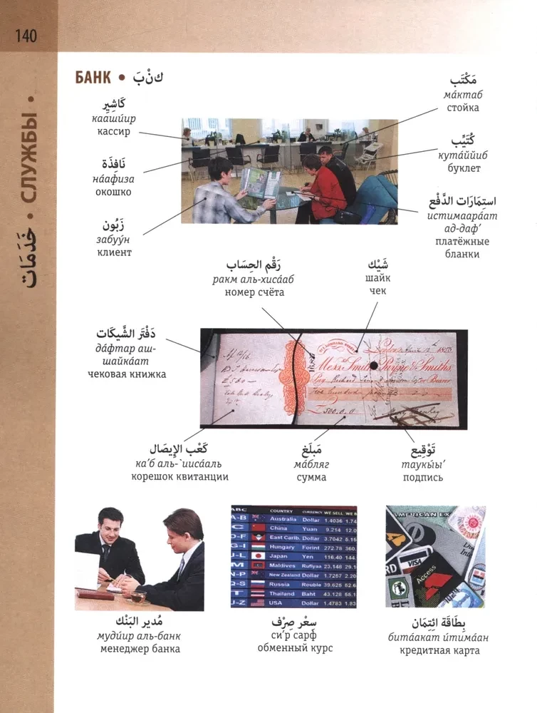 Arabic-Russian Visual Dictionary with Transcription