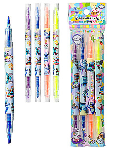 Highlighter Set - Ushastik, Double-Sided, Assorted