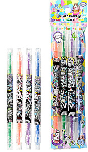 Highlighter Set - Toothed, Double-Sided, Assorted