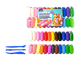 Superlengvas plastilinas, 24 spalvos