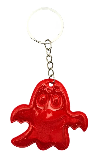 Keychain-reflector - Ghost, red