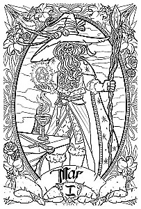Dark Tarot. Coloring Deck (78 Cards)