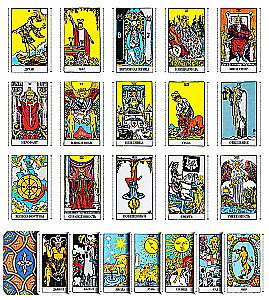 Tarot Waite Premium. 78 mini-kart