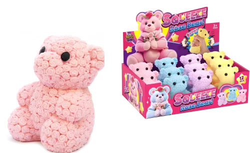 Stress-relief Toy - Rose Bear, Assorted