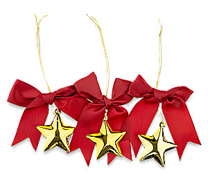 Christmas Decor - Stars with a Bow
