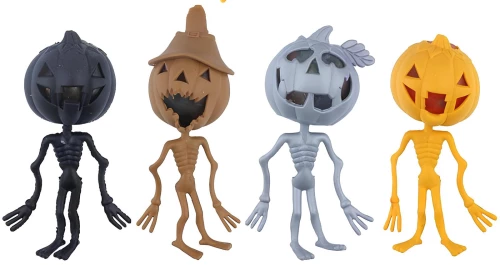 Stress Relief Toy - Halloween Scarecrow, assorted