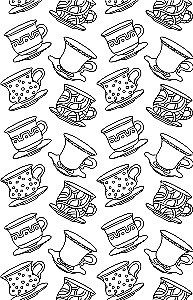 Der Geschmack des Morgens. Tee und Kaffee. Anti-Stress Ausmalbuch