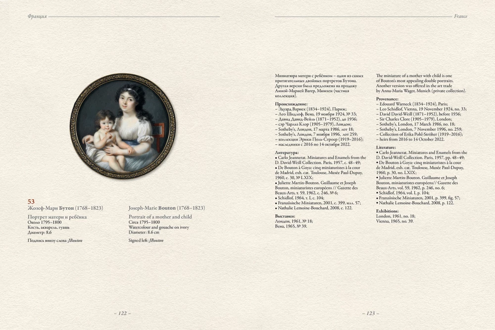 Family and Children's Miniature Portraits of the XVIII–XX Centuries