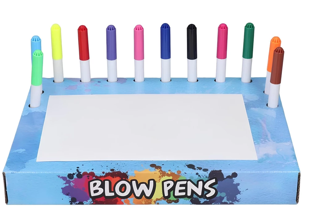 Creative set - Blow pens. Dinosaur set