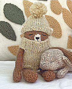 Knit and Be Friends! Miniature Realistic Toys. Knitting with Needles